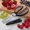 imageFarberware 4in1 Kitchen Shears 2Piece Aqua and GrayBlack and Gray
