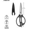 imageFarberware 4in1 Kitchen Shears 2Piece Aqua and GrayBlack and Gray