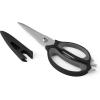 imageFarberware 4in1 Kitchen Shears 2Piece Aqua and GrayBlack and Gray