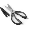 imageFarberware 4in1 Kitchen Shears 2Piece Aqua and GrayBlack and Gray