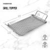 imageFarberware 5275956 Barbeque Rectangle Grill Topper Stainless Steel