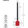 imageFarberware Barbecue Silicone and Plastic Basting Brush 111Inch Red and Black