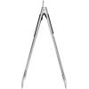 imageFarberware Barbeque Stainless Steel Tongs with Scalloped Edge 1575 Inch RedOne Handed Slide Locking Tong
