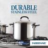 imageFarberware Brilliance Stainless Steel Stockpot with Glass Lid 8 Quart Dishwasher Safe and Induction Ready Compatible with All Cooktops Stainless SteelStockpot 8 Quart