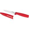 imageFarberware Ceramic 5 Inch Santoku Knife with CustomFit Blade Cover RazorSharp Kitchen Knife with Ergonomic SoftGrip Handle DishwasherSafe 5inch AquaRed