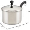 imageFarberware Classic Stainless Steel 2Quart Mirror Satin Covered Saucepan Silver3 Quarts