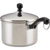 imageFarberware Classic Stainless Steel 2Quart Mirror Satin Covered Saucepan Silver3 Quarts