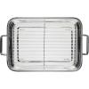 imageFarberware Classic Traditions Stainless Steel RoasterRoasting Pan with Rack 17 Inch x 1225 Inch