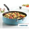 imageFarberware Cookstart DiamondMax Nonstick Frying PanSkillet Dishwasher Safe 12 Inch  AquaAqua