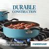 imageFarberware Cookstart DiamondMax Nonstick Frying PanSkillet Dishwasher Safe 12 Inch  AquaAqua