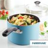 imageFarberware Cookstart DiamondMax Nonstick Frying PanSkillet Dishwasher Safe 12 Inch  AquaAqua