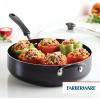 imageFarberware Cookstart DiamondMax Nonstick Frying PanSkillet Dishwasher Safe 12 Inch  AquaBlack
