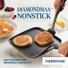 imageFarberware Cookstart DiamondMax Nonstick Frying PanSkillet Dishwasher Safe 12 Inch  AquaBlack