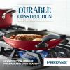 imageFarberware Cookstart DiamondMax Nonstick Frying PanSkillet Dishwasher Safe 12 Inch  AquaRed