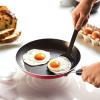 imageFarberware Cookstart DiamondMax Nonstick Frying PanSkillet Dishwasher Safe 12 Inch  AquaRed