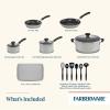 imageFarberware Cookstart DiamondMax Nonstick Frying PanSkillet Dishwasher Safe 12 Inch  AquaSilver