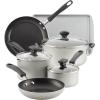 imageFarberware Cookstart DiamondMax Nonstick Frying PanSkillet Dishwasher Safe 12 Inch  AquaSilver