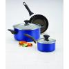 imageFarberware Dishwasher Safe Nonstick 15Piece Cookware Set AquaBlue
