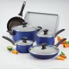 imageFarberware Dishwasher Safe Nonstick 15Piece Cookware Set AquaBlue
