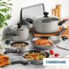 imageFarberware Dishwasher Safe Nonstick 15Piece Cookware Set AquaChampagne