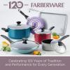 imageFarberware Dishwasher Safe Nonstick 15Piece Cookware Set AquaPurple