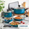 imageFarberware Dishwasher Safe Nonstick 15Piece Cookware Set AquaTeal