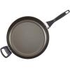 imageFarberware Dishwasher Safe Nonstick Jumbo CookerSaute Pan with Helper Handle  6 Quart BlackRed
