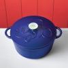 imageFarberware Disney Bon Voyage PreSeasoned Cast Iron Dutch OvenCasserole Pan with Lid Suitable for All Stovetops Including Induction 475 Quart BlueBlue