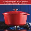 imageFarberware Disney Bon Voyage PreSeasoned Cast Iron Dutch OvenCasserole Pan with Lid Suitable for All Stovetops Including Induction 475 Quart BlueRed