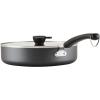 imageFarberware Disney Monochrome Ceramic Cookware Nonstick Saute Pan with Lid and Helper Handle Dishwasher Safe 45 Quart  BlackSaute Pan 45 Quart
