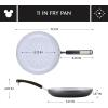 imageFarberware Disney Monochrome Ceramic Cookware Nonstick Saute Pan with Lid and Helper Handle Dishwasher Safe 45 Quart  BlackSkillet 11 Inch