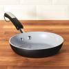 imageFarberware Disney Monochrome Ceramic Cookware Nonstick Saute Pan with Lid and Helper Handle Dishwasher Safe 45 Quart  BlackSkillet 8 Inch