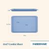 imageFarberware Easy Solutions Nonstick Bakeware Cookie PanBaking Sheet with Drop Zones and Portion Marks 11 Inch x 17 Inch  BlueBlue