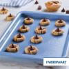 imageFarberware Easy Solutions Nonstick Bakeware Cookie PanBaking Sheet with Drop Zones and Portion Marks 11 Inch x 17 Inch  BlueBlue