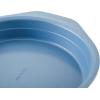 imageFarberware Easy Solutions Nonstick Bakeware Square CakeCookie Pan 9 Inch with Portion Marks  BlueCake Pan 9  Round