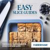 imageFarberware Easy Solutions Nonstick Bakeware Square CakeCookie Pan 9 Inch with Portion Marks  BlueCake Pan 9  Square