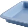 imageFarberware Easy Solutions Nonstick Bakeware Square CakeCookie Pan 9 Inch with Portion Marks  BlueCake Pan 9  Square