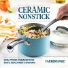 imageFarberware EcoAdvantage Ceramic Nonstick CookwarePots and Pans Set 13 Piece  GrayAqua