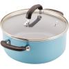 imageFarberware EcoAdvantage Ceramic Nonstick CookwarePots and Pans Set 13 Piece  GrayAqua