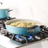 imageFarberware EcoAdvantage Ceramic Nonstick CookwarePots and Pans Set 13 Piece  GrayAqua