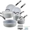 imageFarberware EcoAdvantage Ceramic Nonstick CookwarePots and Pans Set 13 Piece  GrayGray