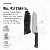 imageFarberware Edgekeeper 8Inch Slicing Knife with SelfSharpening Blade Cover High CarbonStainless Steel Kitchen Knife with Ergonomic Handle RazorSharp Knife BlackBlackGray