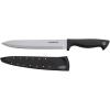 imageFarberware Edgekeeper 8Inch Slicing Knife with SelfSharpening Blade Cover High CarbonStainless Steel Kitchen Knife with Ergonomic Handle RazorSharp Knife BlackBlackGray