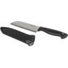imageFarberware Edgekeeper 8Inch Slicing Knife with SelfSharpening Blade Cover High CarbonStainless Steel Kitchen Knife with Ergonomic Handle RazorSharp Knife BlackBlackGray