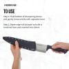 imageFarberware Edgekeeper 8Inch Slicing Knife with SelfSharpening Blade Cover High CarbonStainless Steel Kitchen Knife with Ergonomic Handle RazorSharp Knife BlackBlackGray