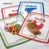 imageFarberware Flexible Cutting Mats with Food Icons 11Inchby15Inch Set of 4Large Icons