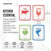 imageFarberware Flexible Cutting Mats with Food Icons 11Inchby15Inch Set of 4Large Icons