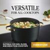 imageFarberware Forged Induction Ceramic Nonstick Cookware Stockpot with Lid Dishwasher Safe Suitable for All Stovetops 6 Quart Soup Pot Stockpot  Black and GoldBlack and Gold