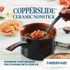 imageFarberware Glide Nonstick Sauce PanSaucepan with Straining and Lid 3 Quart Black