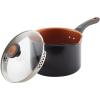 imageFarberware Glide Nonstick Sauce PanSaucepan with Straining and Lid 3 Quart Black